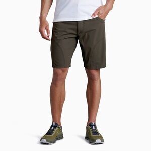 KUHL Ramblr Shorts Men 38 Khaki Vintage Patina Dye Walking Hiking Casual